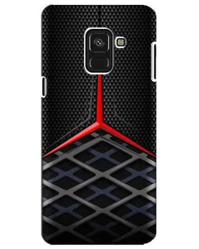 Чехол для Samsung Galaxy A8 Plus 2018 (A730F) с картинкой «Mercedes Carbon Grid»