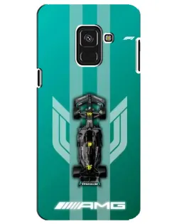 Чехол для Samsung Galaxy A8 Plus 2018 (A730F) с картинкой «Mercedes AMG Petronas»
