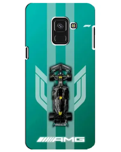 Чехол для Samsung Galaxy A8 Plus 2018 (A730F) с картинкой «Mercedes AMG Petronas»