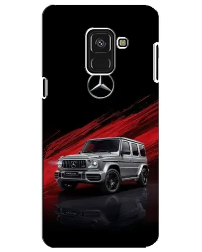 Чехол для Samsung Galaxy A8 Plus 2018 (A730F) с картинкой «Mercedes G-Class красный»