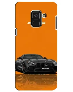Чехол для Samsung Galaxy A8 Plus 2018 (A730F) с картинкой «Оранжевый Mercedes AMG»