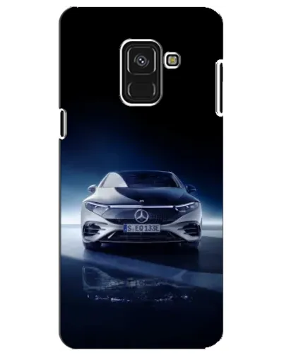 Чехол для Samsung Galaxy A8 Plus 2018 (A730F) с картинкой «Ночной Mercedes EQ»
