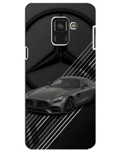 Чехол для Samsung Galaxy A8 Plus 2018 (A730F) с картинкой «Mercedes AMG — графика»