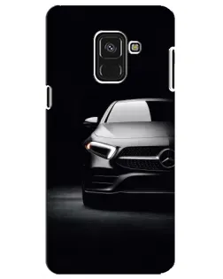 Чехол для Samsung Galaxy A8 Plus 2018 (A730F) с картинкой «Свет фар Mercedes»