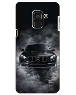 Чехол для Samsung Galaxy A8 Plus 2018 (A730F) с картинкой «Mercedes в дыму»