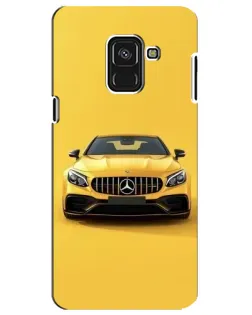 Чехол для Samsung Galaxy A8 Plus 2018 (A730F) с картинкой «Желтый Mercedes GT»