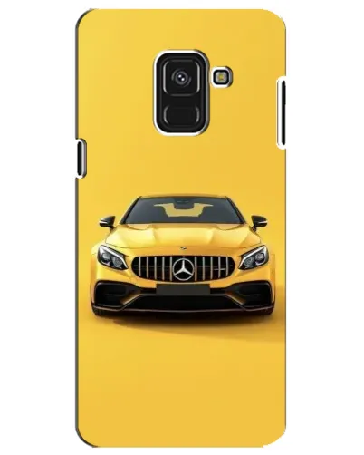 Чехол для Samsung Galaxy A8 Plus 2018 (A730F) с картинкой «Желтый Mercedes GT»
