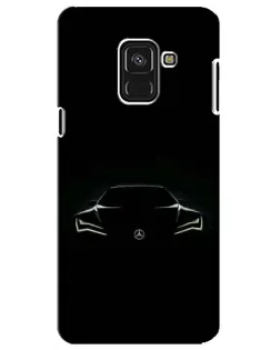 Чехол для Samsung Galaxy A8 Plus 2018 (A730F) с картинкой «Mercedes — силуэт авто» Чехол для Samsung Galaxy A8 Plus 2018 (A730F) с картинкой «Mercedes — силуэт авто»