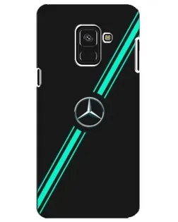 Чехол для Samsung Galaxy A8 Plus 2018 (A730F) с картинкой «Спортивные линии Mercedes» Чехол для Samsung Galaxy A8 Plus 2018 (A730F) с картинкой «Спортивные линии Mercedes»
