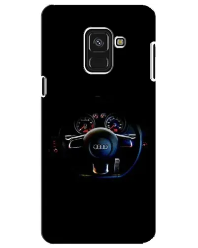 Чехол для Samsung Galaxy A8 Plus 2018 (A730F) с картинкой «Салон Audi — руль»