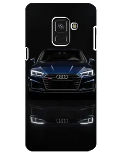 Чехол для Samsung Galaxy A8 Plus 2018 (A730F) с картинкой «Audi — ночное отражение»