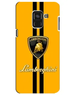 Чехол для Samsung Galaxy A8 Plus 2018 (A730F) с картинкой «Lamborghini Stripe желтый» Чехол для Samsung Galaxy A8 Plus 2018 (A730F) с картинкой «Lamborghini Stripe желтый»