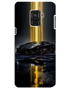 Чехол для Samsung Galaxy A8 Plus 2018 (A730F) с картинкой «Ночной Lamborghini драйв» Чехол для Samsung Galaxy A8 Plus 2018 (A730F) с картинкой «Ночной Lamborghini драйв»