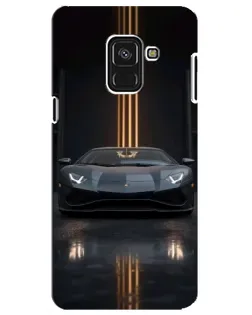 Чехол для Samsung Galaxy A8 Plus 2018 (A730F) с картинкой «Lamborghini золотые линии» Чехол для Samsung Galaxy A8 Plus 2018 (A730F) с картинкой «Lamborghini золотые линии»