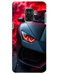 Чехол для Samsung Galaxy A8 Plus 2018 (A730F) с картинкой «Lamborghini красное сияние» Чехол для Samsung Galaxy A8 Plus 2018 (A730F) с картинкой «Lamborghini красное сияние»