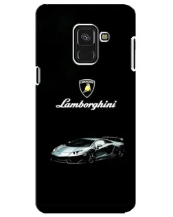 Чехол для Samsung Galaxy A8 Plus 2018 (A730F) с картинкой «Логотип Lamborghini классика»