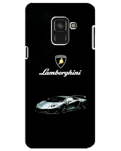 Чехол для Samsung Galaxy A8 Plus 2018 (A730F) с картинкой «Логотип Lamborghini классика»