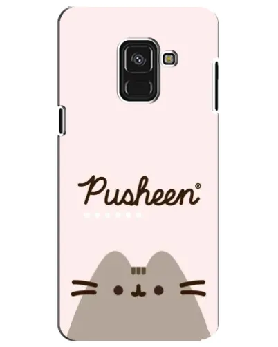 Чохол для Samsung Galaxy A8 Plus 2018 (A730F) з картинкою «Pusheen логотип» Чохол для Samsung Galaxy A8 Plus 2018 (A730F) з картинкою «Pusheen логотип»