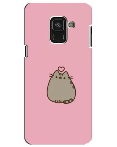 Чохол для Samsung Galaxy A8 Plus 2018 (A730F) з картинкою «Pusheen серце» Чохол для Samsung Galaxy A8 Plus 2018 (A730F) з картинкою «Pusheen серце»