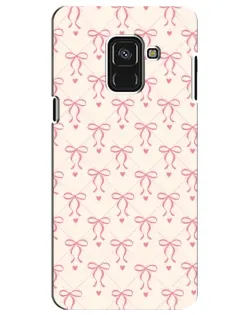 Чохол для Samsung Galaxy A8 Plus 2018 (A730F) з картинкою «Рожеві бантики Coquette»