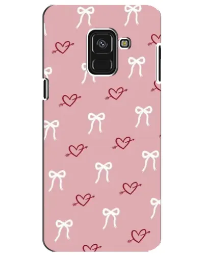 Чохол для Samsung Galaxy A8 Plus 2018 (A730F) з картинкою «Серця та банти» Чохол для Samsung Galaxy A8 Plus 2018 (A730F) з картинкою «Серця та банти»
