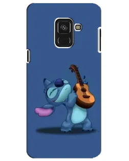 Чехол для Samsung Galaxy A8 Plus 2018 (A730F) с картинкой «Стич с укулеле» Чехол для Samsung Galaxy A8 Plus 2018 (A730F) с картинкой «Стич с укулеле»