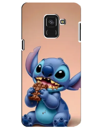 Чехол для Samsung Galaxy A8 Plus 2018 (A730F) с картинкой «Стич ест шоколад» Чехол для Samsung Galaxy A8 Plus 2018 (A730F) с картинкой «Стич ест шоколад»