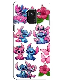 Чехол для Samsung Galaxy A8 Plus 2018 (A730F) с картинкой «Стикеры Stitch и Angel» Чехол для Samsung Galaxy A8 Plus 2018 (A730F) с картинкой «Стикеры Stitch и Angel»
