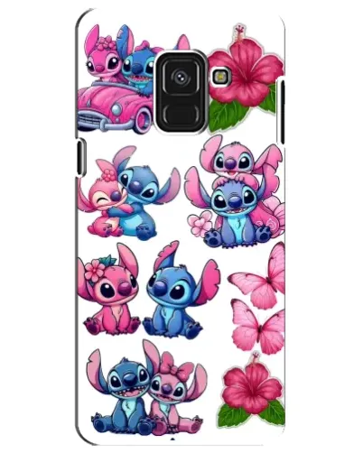 Чехол для Samsung Galaxy A8 Plus 2018 (A730F) с картинкой «Стикеры Stitch и Angel» Чехол для Samsung Galaxy A8 Plus 2018 (A730F) с картинкой «Стикеры Stitch и Angel»