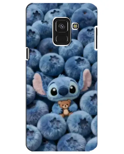 Чехол для Samsung Galaxy A8 Plus 2018 (A730F) с картинкой «Стич и голубика» Чехол для Samsung Galaxy A8 Plus 2018 (A730F) с картинкой «Стич и голубика»