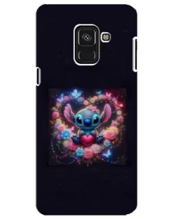 Чехол для Samsung Galaxy A8 Plus 2018 (A730F) с картинкой «Stitch в цветах» Чехол для Samsung Galaxy A8 Plus 2018 (A730F) с картинкой «Stitch в цветах»