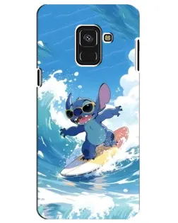 Чехол для Samsung Galaxy A8 Plus 2018 (A730F) с картинкой «Стич на волне» Чехол для Samsung Galaxy A8 Plus 2018 (A730F) с картинкой «Стич на волне»