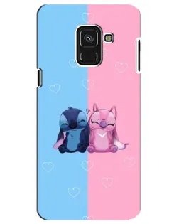 Чехол для Samsung Galaxy A8 Plus 2018 (A730F) с картинкой «Stitch и Angel Love» Чехол для Samsung Galaxy A8 Plus 2018 (A730F) с картинкой «Stitch и Angel Love»