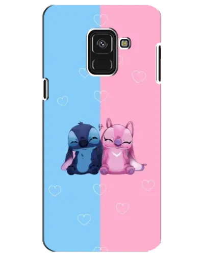 Чехол для Samsung Galaxy A8 Plus 2018 (A730F) с картинкой «Stitch и Angel Love» Чехол для Samsung Galaxy A8 Plus 2018 (A730F) с картинкой «Stitch и Angel Love»