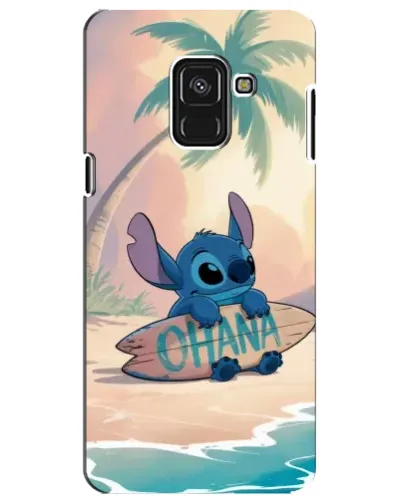 Чехол для Samsung Galaxy A8 Plus 2018 (A730F) с картинкой «Стич на серфе» Чехол для Samsung Galaxy A8 Plus 2018 (A730F) с картинкой «Стич на серфе»