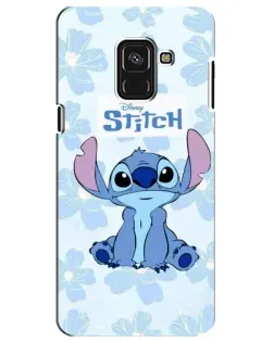 Чехол для Samsung Galaxy A8 Plus 2018 (A730F) с картинкой «Stitch среди цветов» Чехол для Samsung Galaxy A8 Plus 2018 (A730F) с картинкой «Stitch среди цветов»