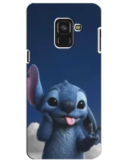 Чехол для Samsung Galaxy A8 Plus 2018 (A730F) с картинкой «Стич в облаках» Чехол для Samsung Galaxy A8 Plus 2018 (A730F) с картинкой «Стич в облаках»