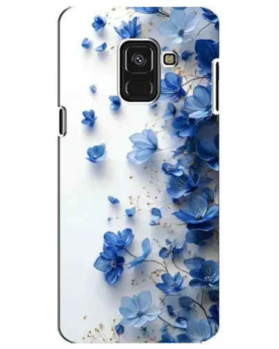 Чехол для Samsung Galaxy A8 Plus 2018 (A730F) с картинкой «Голубой цветочный каскад» Чехол для Samsung Galaxy A8 Plus 2018 (A730F) с картинкой «Голубой цветочный каскад»