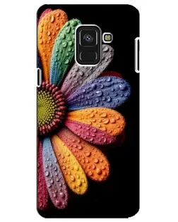 Чехол для Samsung Galaxy A8 Plus 2018 (A730F) с картинкой «Радужный цветок»