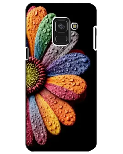 Чехол для Samsung Galaxy A8 Plus 2018 (A730F) с картинкой «Радужный цветок» Чехол для Samsung Galaxy A8 Plus 2018 (A730F) с картинкой «Радужный цветок»