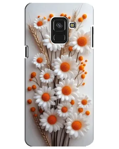 Чехол для Samsung Galaxy A8 Plus 2018 (A730F) с картинкой «Белые сухоцветы» Чехол для Samsung Galaxy A8 Plus 2018 (A730F) с картинкой «Белые сухоцветы»