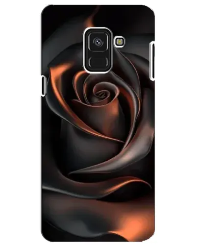 Чехол для Samsung Galaxy A8 Plus 2018 (A730F) с картинкой «Шелковая черная роза» Чехол для Samsung Galaxy A8 Plus 2018 (A730F) с картинкой «Шелковая черная роза»
