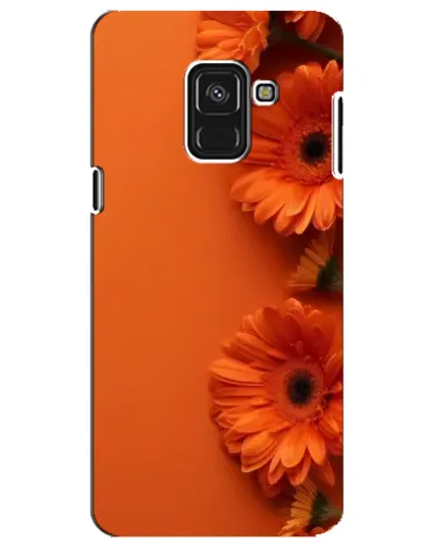 Чехол для Samsung Galaxy A8 Plus 2018 (A730F) с картинкой «Оранжевые герберы» Чехол для Samsung Galaxy A8 Plus 2018 (A730F) с картинкой «Оранжевые герберы»
