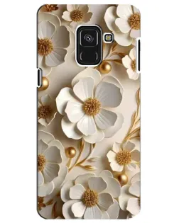 Чехол для Samsung Galaxy A8 Plus 2018 (A730F) с картинкой «Белие бумажние  цвети»