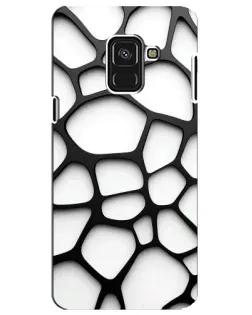 Чехол для Samsung Galaxy A8 Plus 2018 (A730F) с картинкой «Белая объемная сетка» Чехол для Samsung Galaxy A8 Plus 2018 (A730F) с картинкой «Белая объемная сетка»