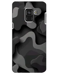 Чехол для Samsung Galaxy A8 Plus 2018 (A730F) с картинкой «Темный абстрактный камуфляж» Чехол для Samsung Galaxy A8 Plus 2018 (A730F) с картинкой «Темный абстрактный камуфляж»