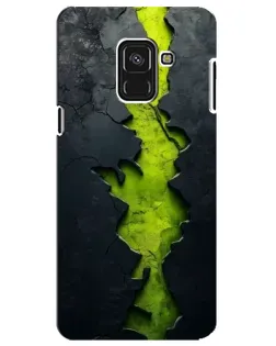 Чехол для Samsung Galaxy A8 Plus 2018 (A730F) с картинкой «Салатовый разлом скалы» Чехол для Samsung Galaxy A8 Plus 2018 (A730F) с картинкой «Салатовый разлом скалы»