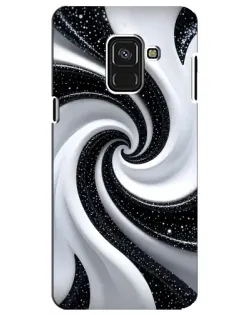 Чехол для Samsung Galaxy A8 Plus 2018 (A730F) с картинкой «Черно-белая спираль» Чехол для Samsung Galaxy A8 Plus 2018 (A730F) с картинкой «Черно-белая спираль»