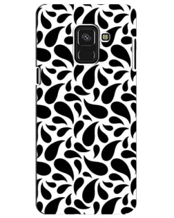 Чехол для Samsung Galaxy A8 Plus 2018 (A730F) с картинкой «Контрастные черные капли» Чехол для Samsung Galaxy A8 Plus 2018 (A730F) с картинкой «Контрастные черные капли»