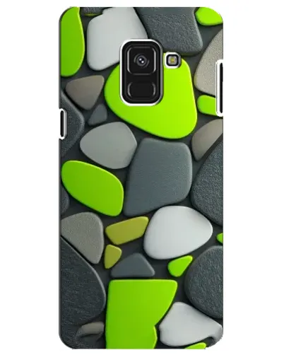 Чехол для Samsung Galaxy A8 Plus 2018 (A730F) с картинкой «Яркая неоновая галька»